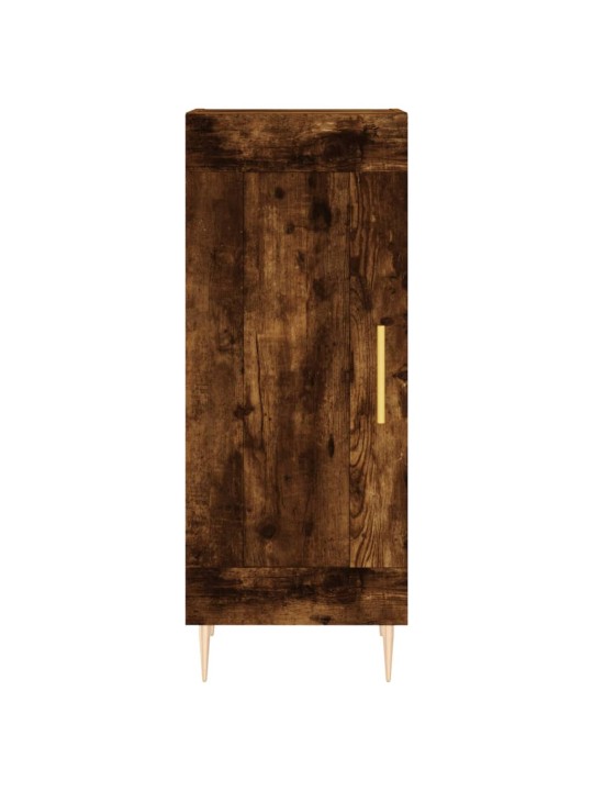 Augstais skapītis, ozolkoka, 34,5x34x180 cm, inženierijas koks