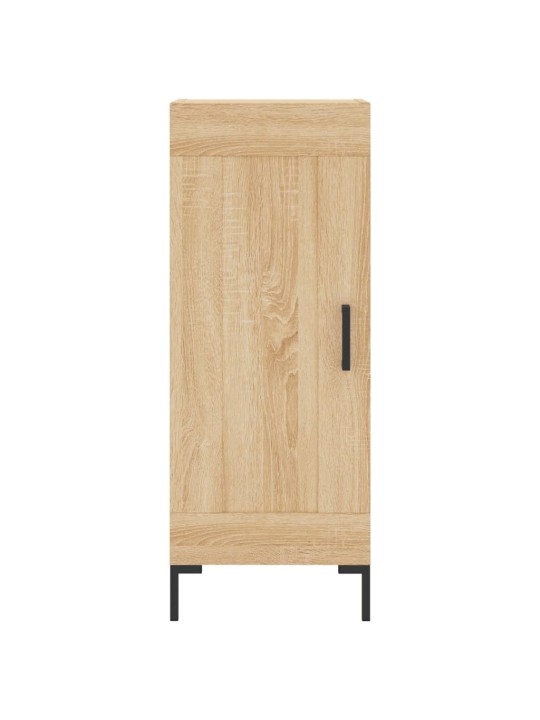 Augstais skapītis, ozolkoka, 34,5x34x180 cm, inženierijas koks