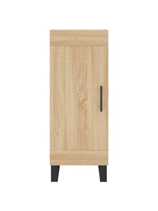 Augstais skapītis, ozolkoka, 34,5x34x180 cm, inženierijas koks