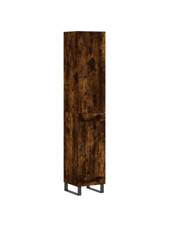 Augstais skapītis, ozolkoka, 34,5x34x180 cm, inženierijas koks
