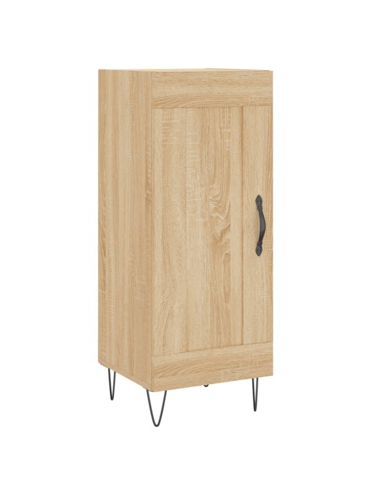 Augstais skapītis, ozolkoka, 34,5x34x180 cm, inženierijas koks