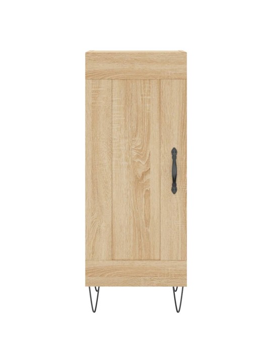 Augstais skapītis, ozolkoka, 34,5x34x180 cm, inženierijas koks