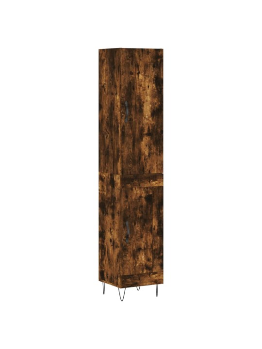 Augstais skapītis, ozolkoka, 34,5x34x180 cm, inženierijas koks