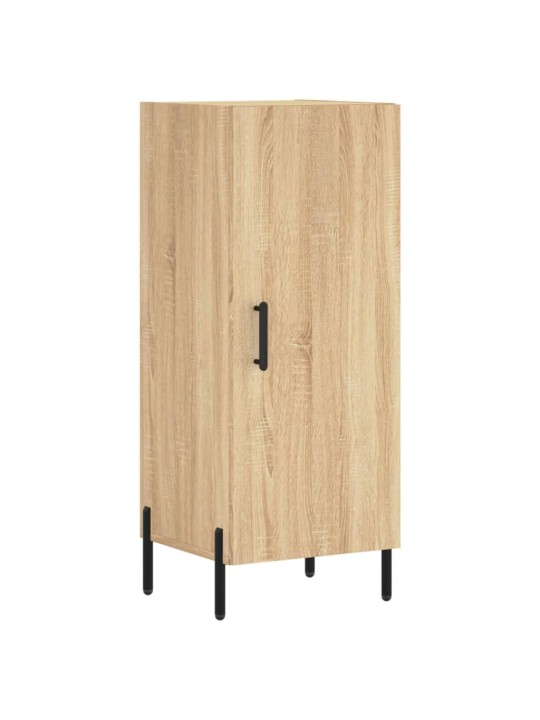Augstais skapītis, ozolkoka, 34,5x34x180 cm, inženierijas koks