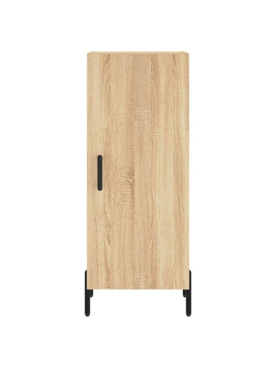 Augstais skapītis, ozolkoka, 34,5x34x180 cm, inženierijas koks