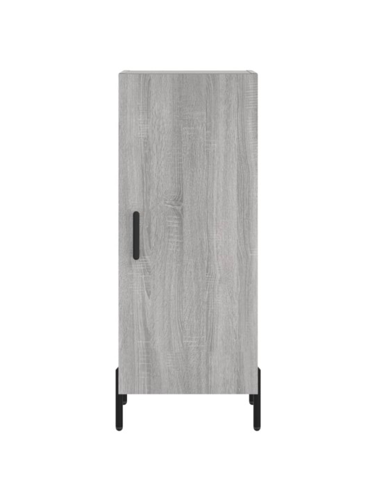 Augstais skapītis, pelēks, 34,5x34x180 cm, inženierijas koks