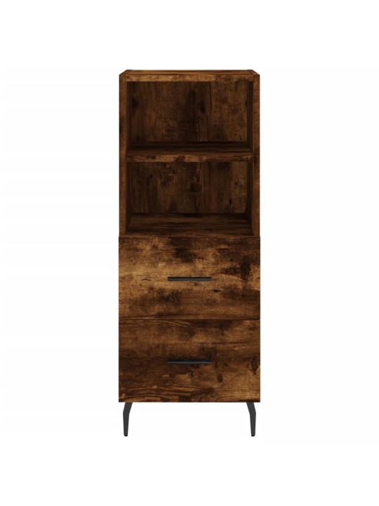 Augstais skapītis, ozolkoka, 34,5x34x180 cm, inženierijas koks