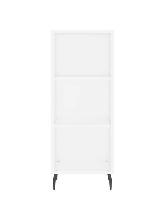 Augstais skapītis, balts, 34,5x34x180 cm, inženierijas koks