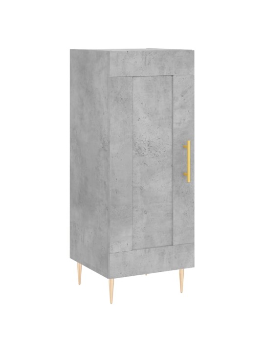 Augstais skapītis, pelēks, 34,5x34x180 cm, inženierijas koks