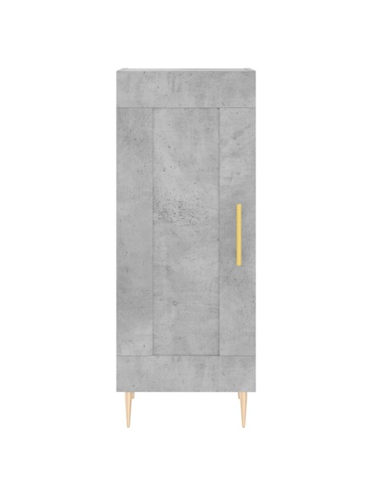 Augstais skapītis, pelēks, 34,5x34x180 cm, inženierijas koks