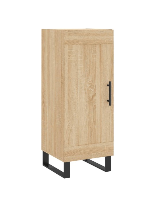 Augstais skapītis, ozolkoka, 34,5x34x180 cm, inženierijas koks