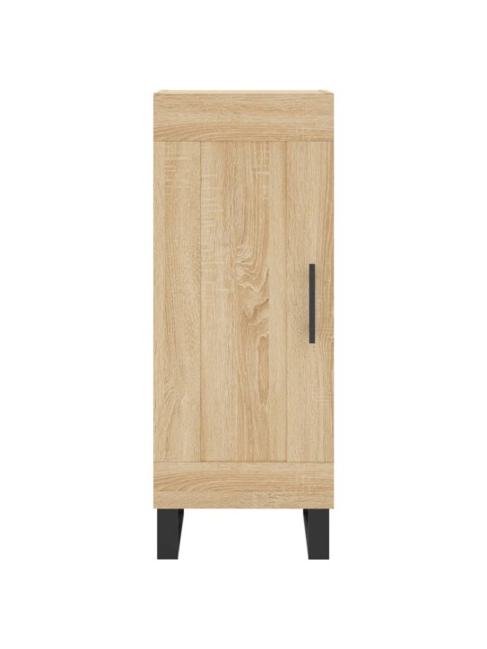 Augstais skapītis, ozolkoka, 34,5x34x180 cm, inženierijas koks