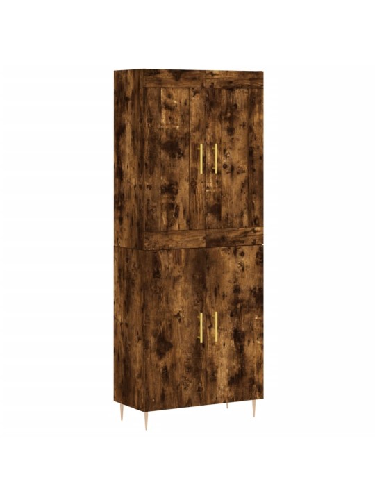 Augstais skapis, ozolkoka, 69,5x34x180 cm, inženierijas koks