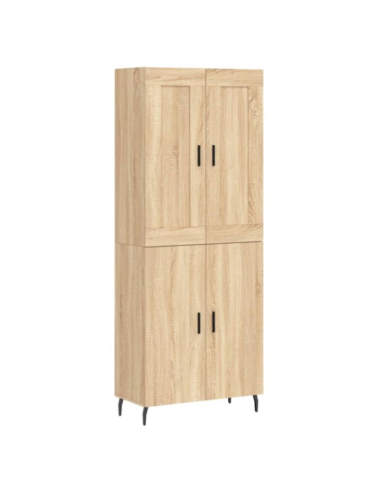 Augstais skapis, ozolkoka, 69,5x34x180 cm, inženierijas koks