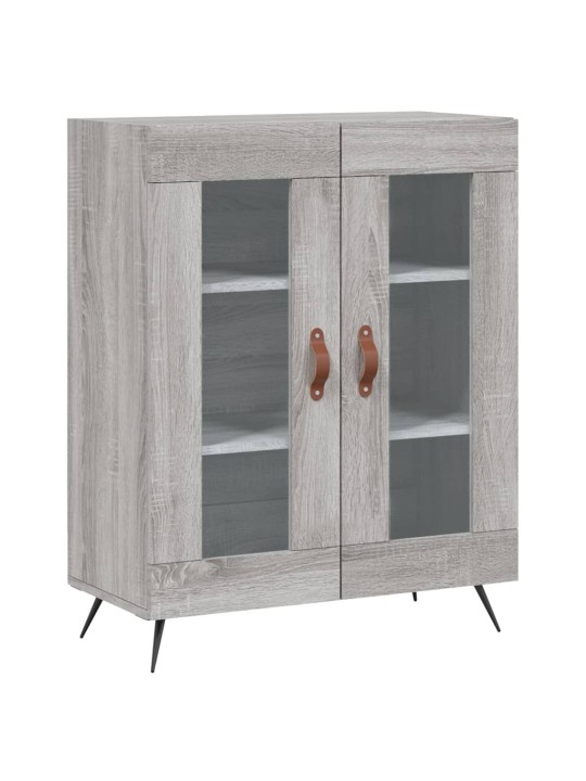 Augstais skapis, pelēks, 69,5x34x180 cm, inženierijas koks