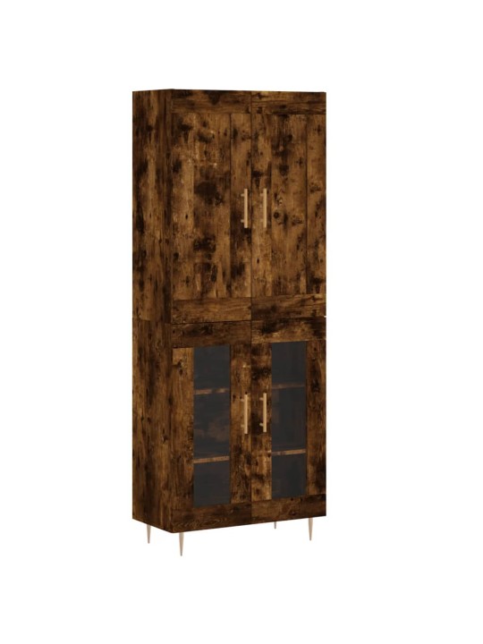 Augstais skapis, ozolkoka, 69,5x34x180 cm, inženierijas koks
