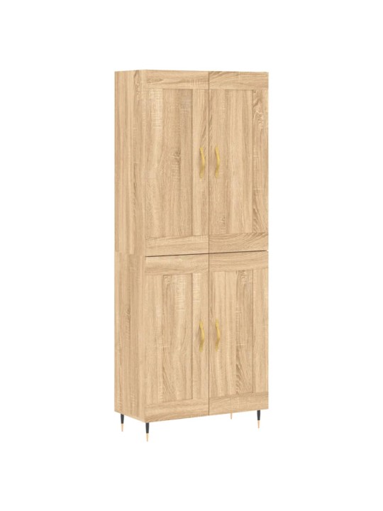 Augstais skapis, ozolkoka, 69,5x34x180 cm, inženierijas koks