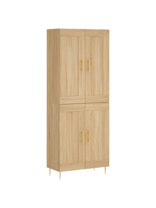 Augstais skapis, ozolkoka, 69,5x34x180 cm, inženierijas koks