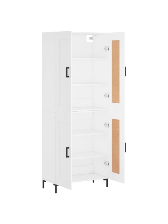 Augstais skapis, balts, 69,5x34x180 cm, inženierijas koks