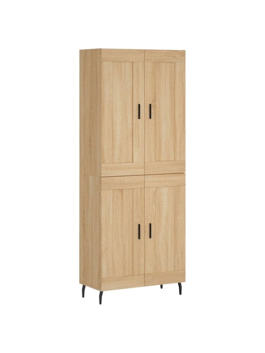 Augstais skapis, ozolkoka, 69,5x34x180 cm, inženierijas koks