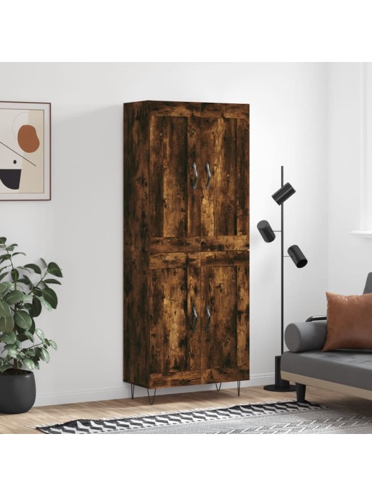 Augstais skapis, ozolkoka, 69,5x34x180 cm, inženierijas koks