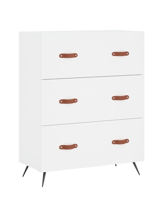 Augstais skapis, balts, 69,5x34x180 cm, inženierijas koks