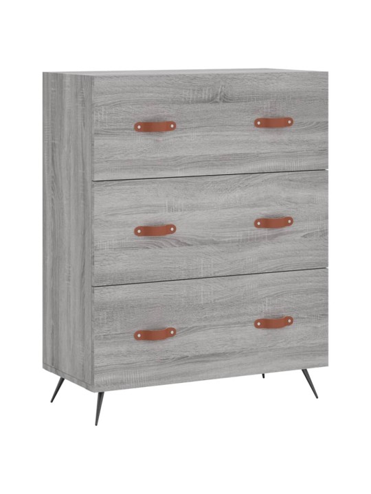 Augstais skapis, pelēks, 69,5x34x180 cm, inženierijas koks
