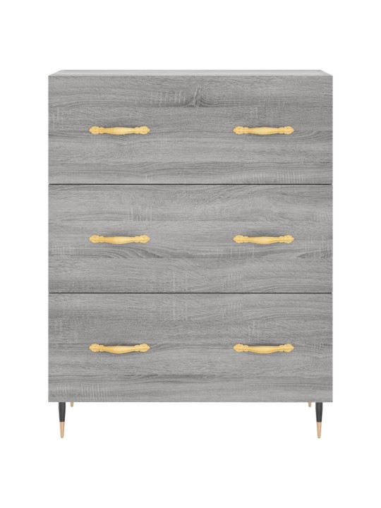Augstais skapis, pelēks, 69,5x34x180 cm, inženierijas koks