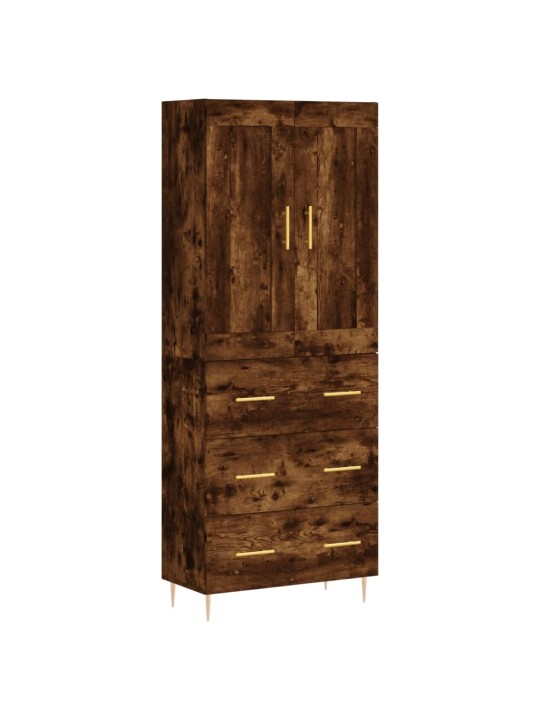 Augstais skapis, ozolkoka, 69,5x34x180 cm, inženierijas koks
