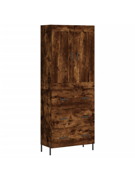 Augstais skapis, ozolkoka, 69,5x34x180 cm, inženierijas koks