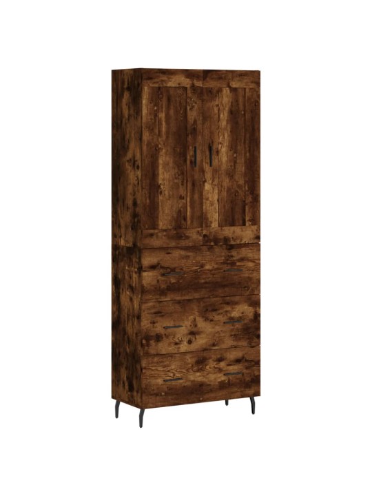 Augstais skapis, ozolkoka, 69,5x34x180 cm, inženierijas koks