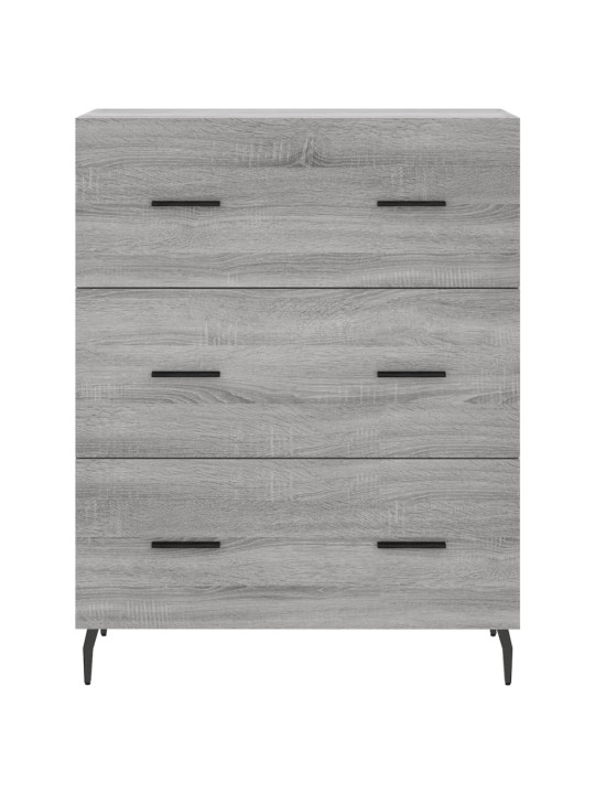 Augstais skapis, pelēks, 69,5x34x180 cm, inženierijas koks