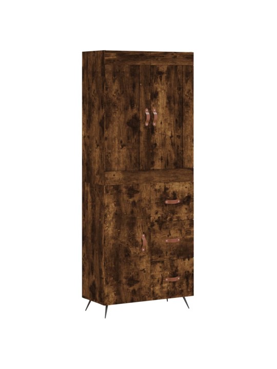 Augstais skapis, ozolkoka, 69,5x34x180 cm, inženierijas koks