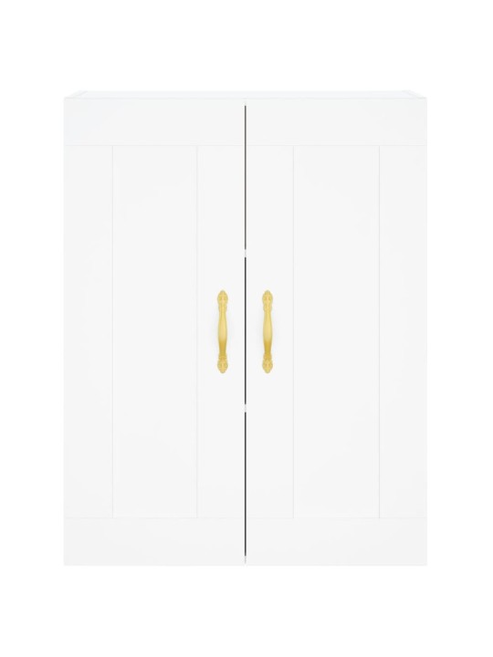 Augstais skapis, balts, 69,5x34x180 cm, inženierijas koks