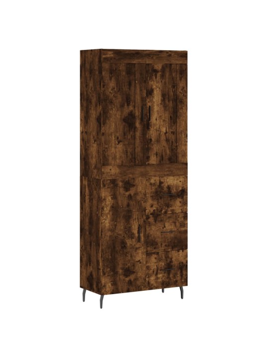 Augstais skapis, ozolkoka, 69,5x34x180 cm, inženierijas koks