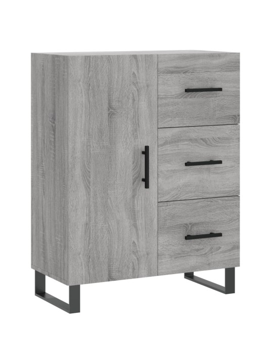 Augstais skapis, pelēks, 69,5x34x180 cm, inženierijas koks