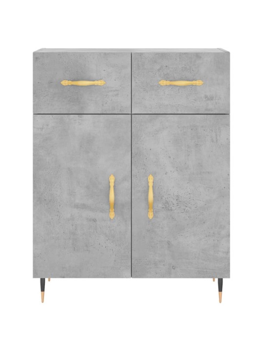 Augstais skapis, pelēks, 69,5x34x180 cm, inženierijas koks