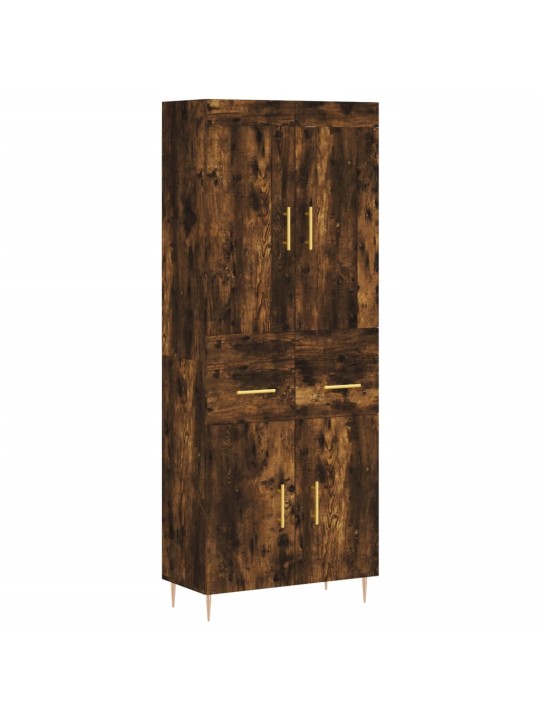 Augstais skapis, ozolkoka, 69,5x34x180 cm, inženierijas koks