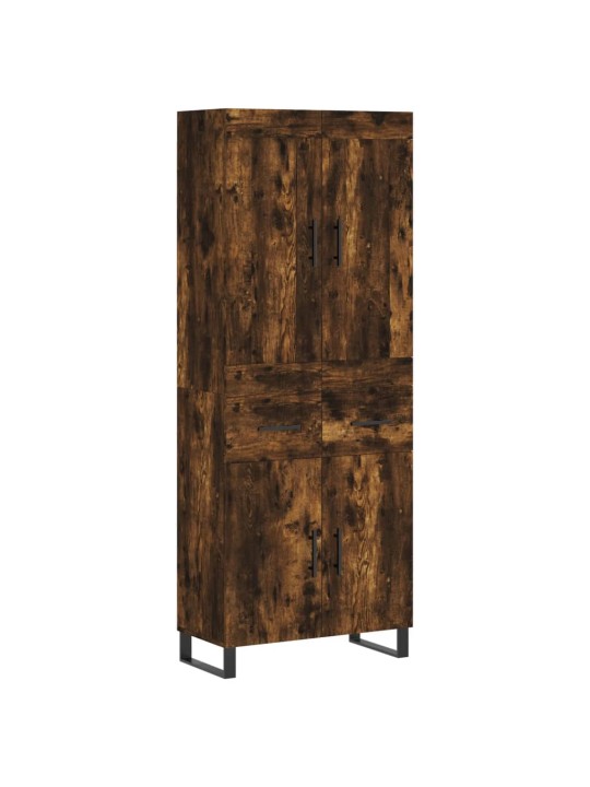 Augstais skapis, ozolkoka, 69,5x34x180 cm, inženierijas koks
