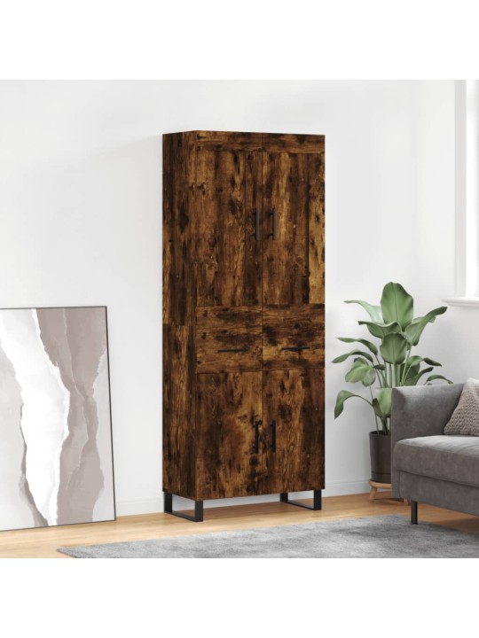 Augstais skapis, ozolkoka, 69,5x34x180 cm, inženierijas koks