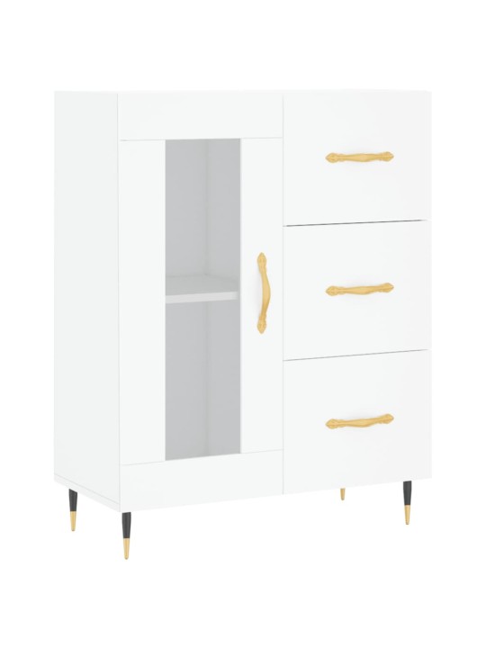 Augstais skapis, balts, 69,5x34x180 cm, inženierijas koks