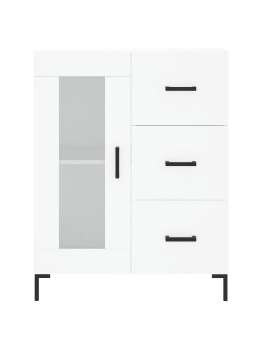 Augstais skapis, balts, 69,5x34x180 cm, inženierijas koks