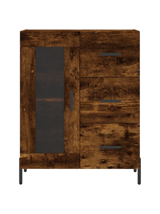 Augstais skapis, ozolkoka, 69,5x34x180 cm, inženierijas koks