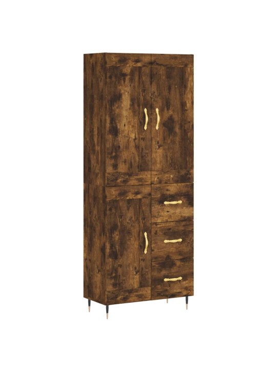 Augstais skapis, ozolkoka, 69,5x34x180 cm, inženierijas koks