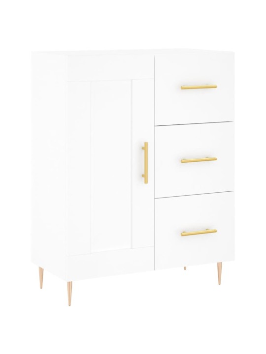Augstais skapis, balts, 69,5x34x180 cm, inženierijas koks