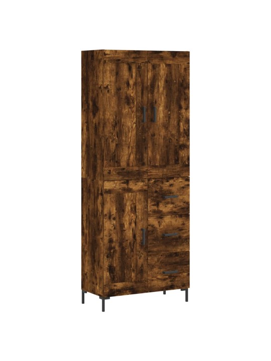 Augstais skapis, ozolkoka, 69,5x34x180 cm, inženierijas koks