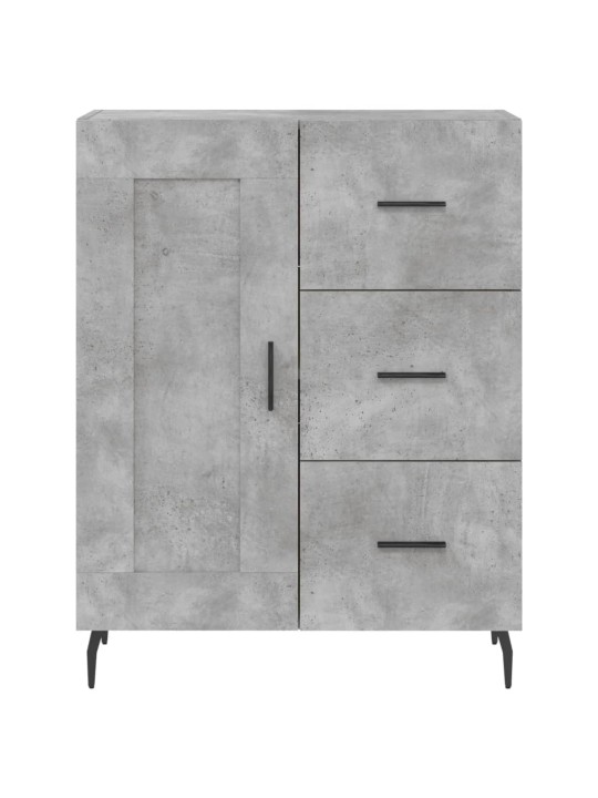 Augstais skapis, pelēks, 69,5x34x180 cm, inženierijas koks