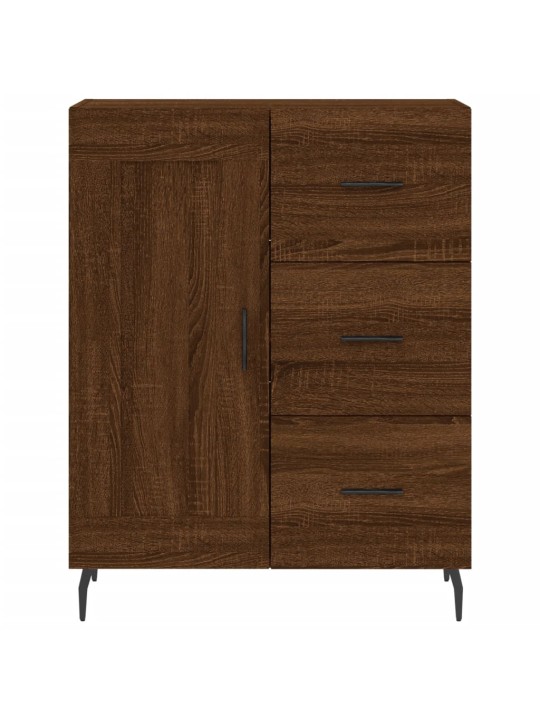 Augstais skapis, ozolkoka, 69,5x34x180 cm, inženierijas koks