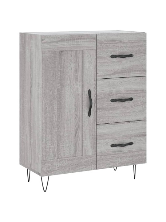 Augstais skapis, pelēks, 69,5x34x180 cm, inženierijas koks