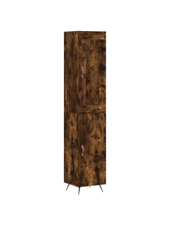 Augstais skapītis, ozolkoka, 34,5x34x180 cm, inženierijas koks